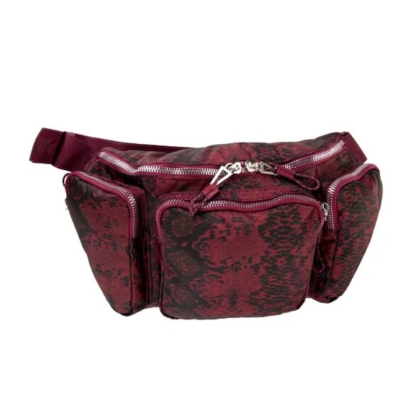 Ivy Park X Adidas Large Red Burgundy Oversized Fanny Pack Crossbody Belt Bag - Picture 1 of 7